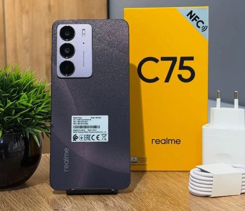 CELULAR SUPER RESISTENTE Realme C75 4G, 256GB, 8GB RAM, Bateria 6.000 mAh