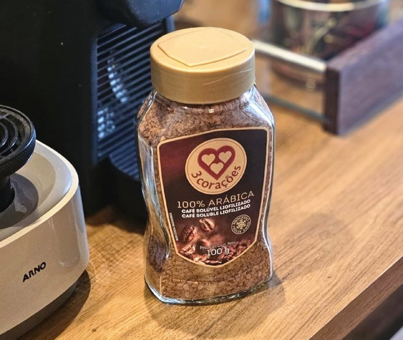 3 Corações Café Solúvel Liofilizado 100g