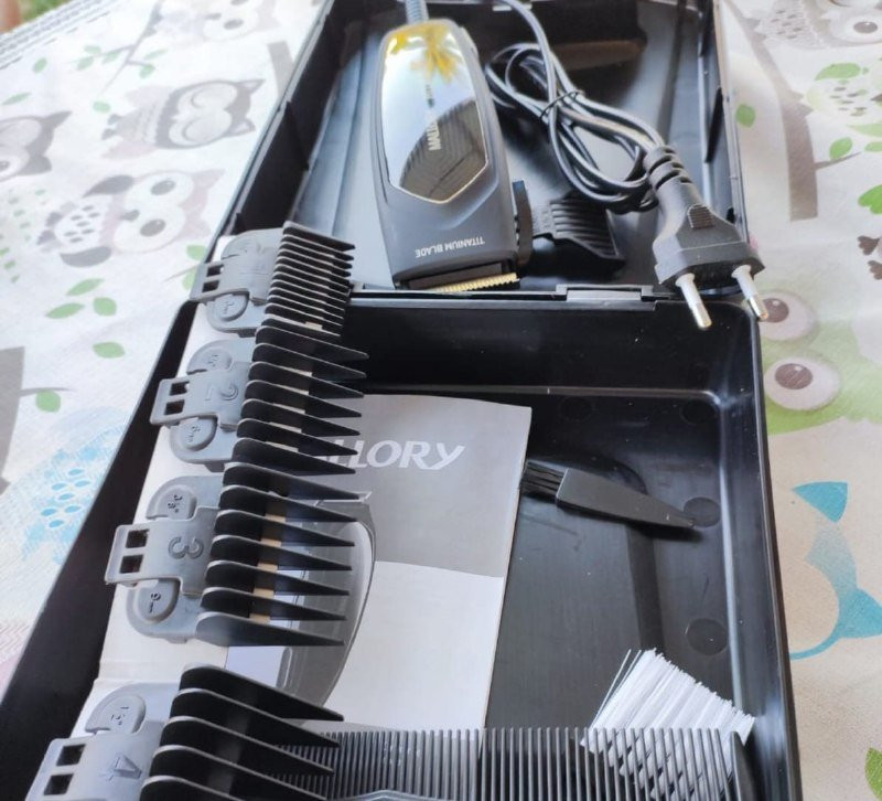 ✂️ Cortador de Cabelo Mallory Mithos Titanium 6,5W, 13 Acessórios - 127V