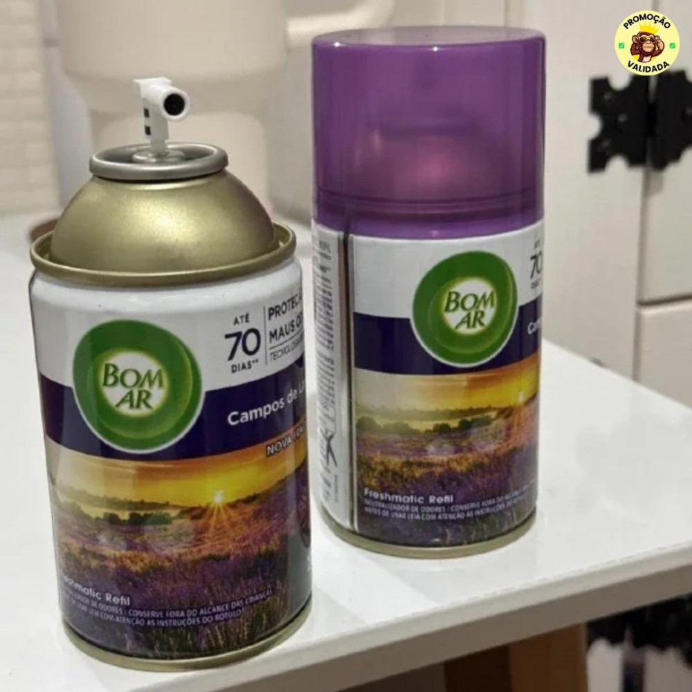 Aromatizador de Ambiente Bom Ar Automático Aerossol Freshmatic