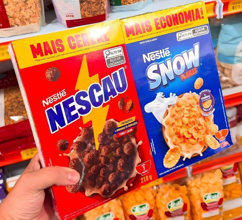🥣 Kit Cereal Matinal Nescau 210g + Snow Flakes 230g