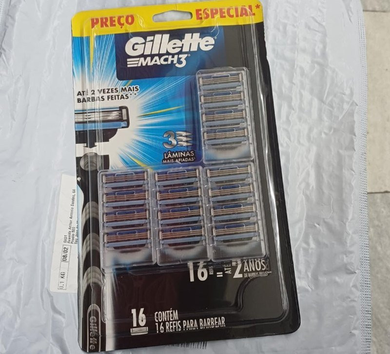 Gillette Mach3 - Refil Para Barbear 16 Unidades