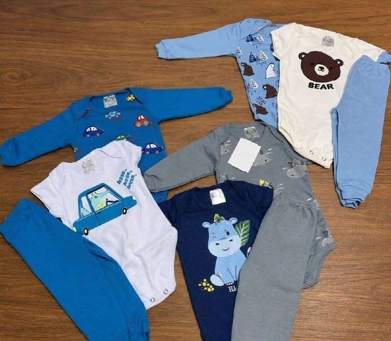 Kit com 9 Peças Infantil Inverno