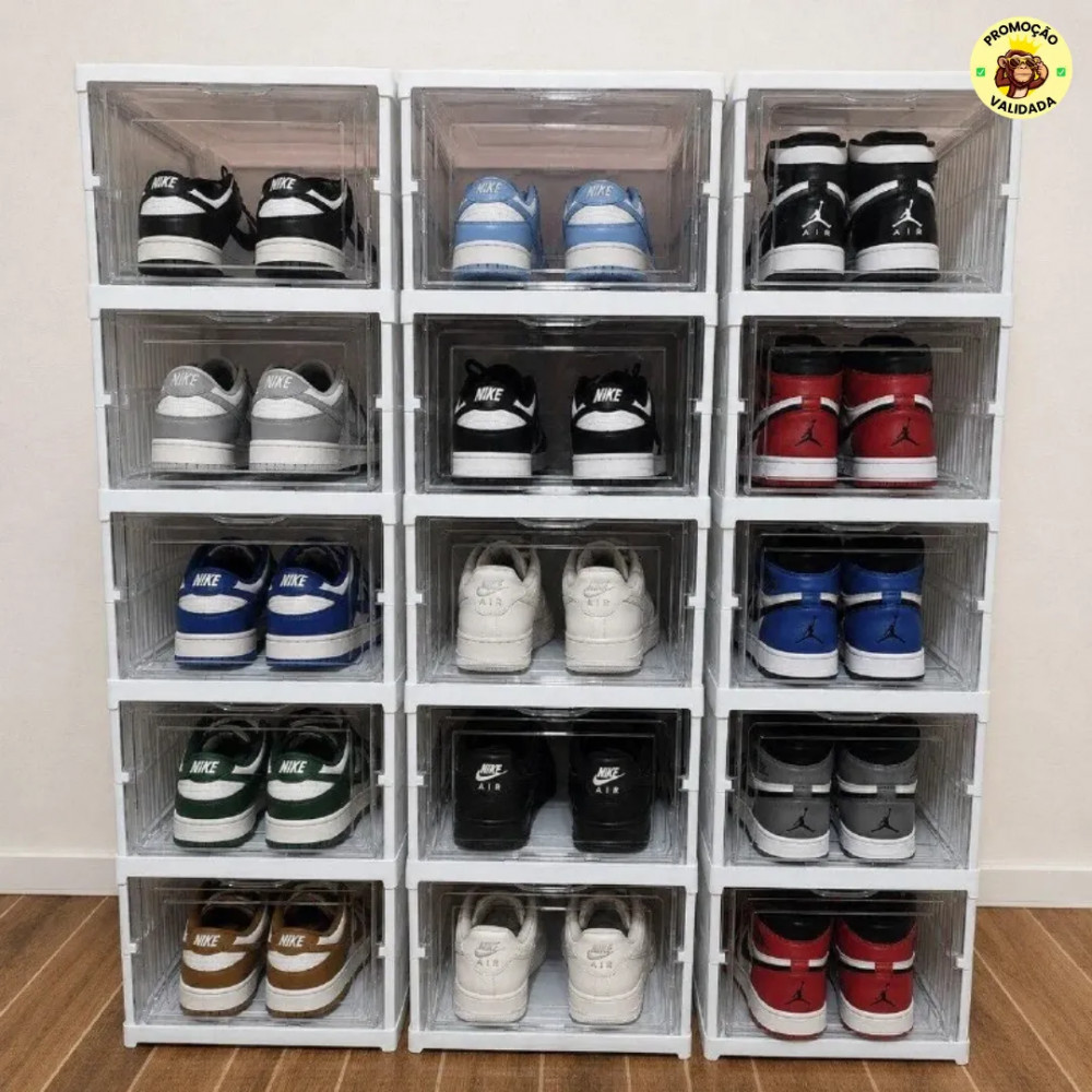 Sapateira Vertical Empilhavel 6 Pares Organizador De Calcados