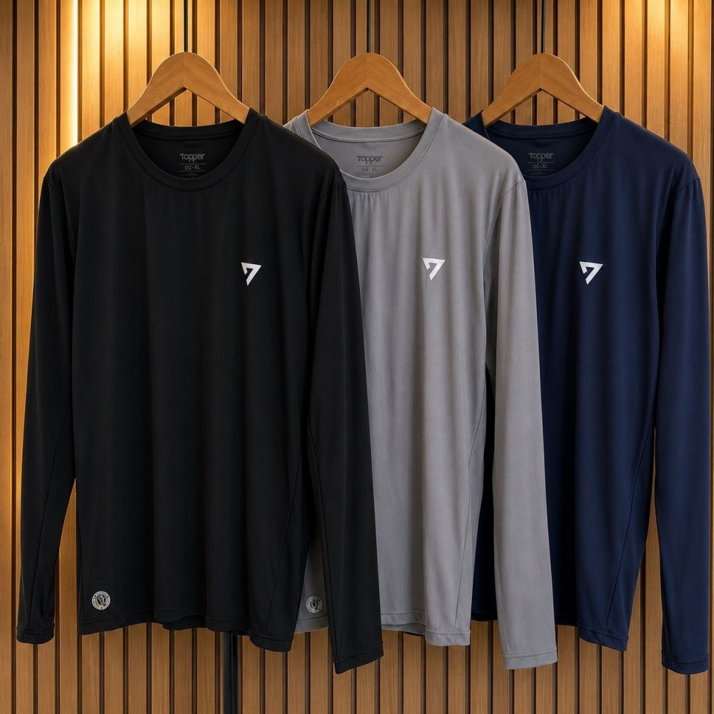 Kit 3 Camisetas Térmicas Masculina UV50