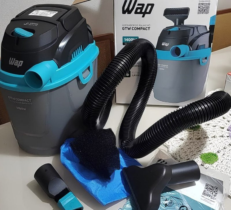 Aspirador de Pó e Líquido Portátil Wap 1400w 5,5l 220v