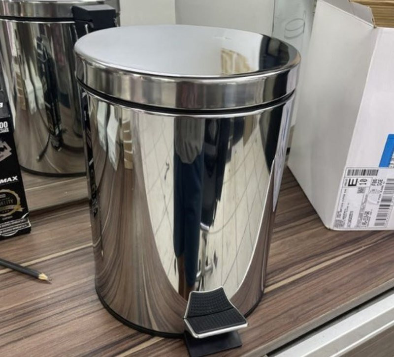 Lixeira Aço Inox 5L Cesto Removível Vittak