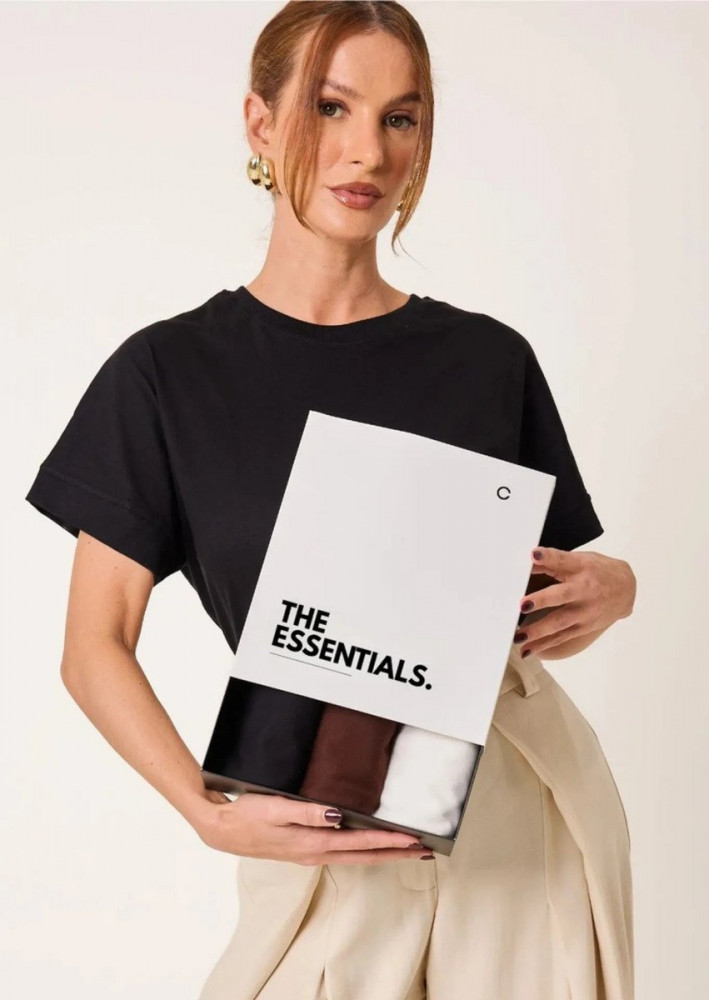 Kit 3 T-shirts Oversized Cléa Store