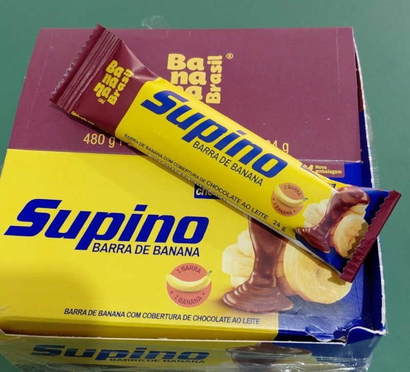 🍫  Barra Supino Original Ao Leite 20 Unidades Banana Brasil