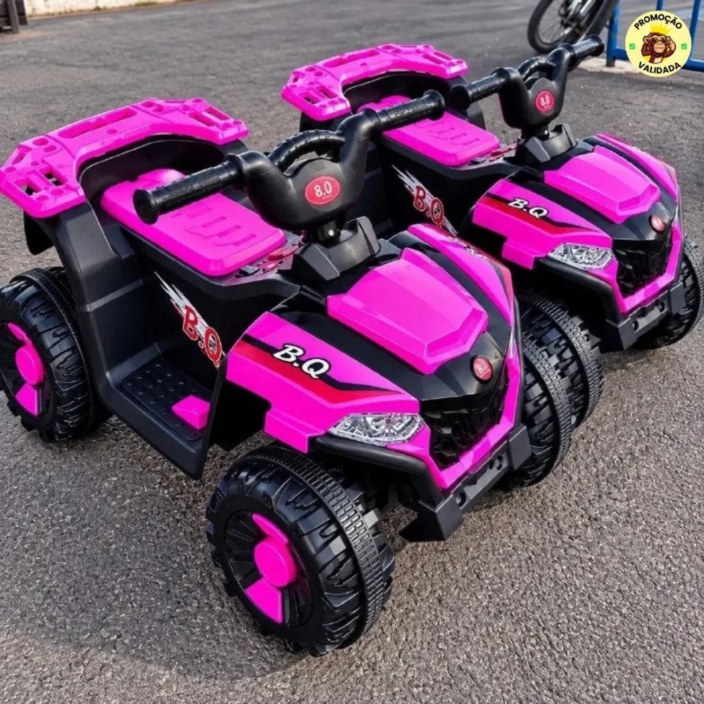 Quadriciclo Com Pedal Eletrico 6v Com Som e Farol