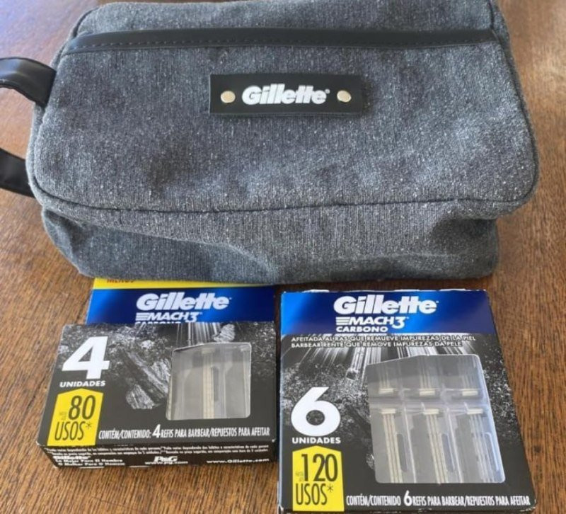 Kit Carga Mach3 10 Cargas + Necessaire, Gillette