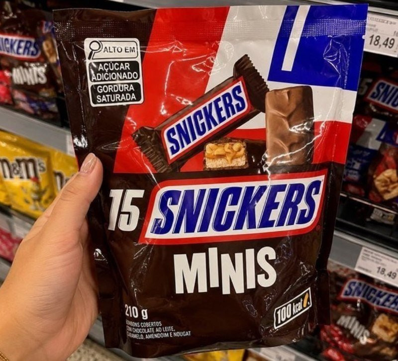 Chocolate Snickers Original Minis 15 unidades
