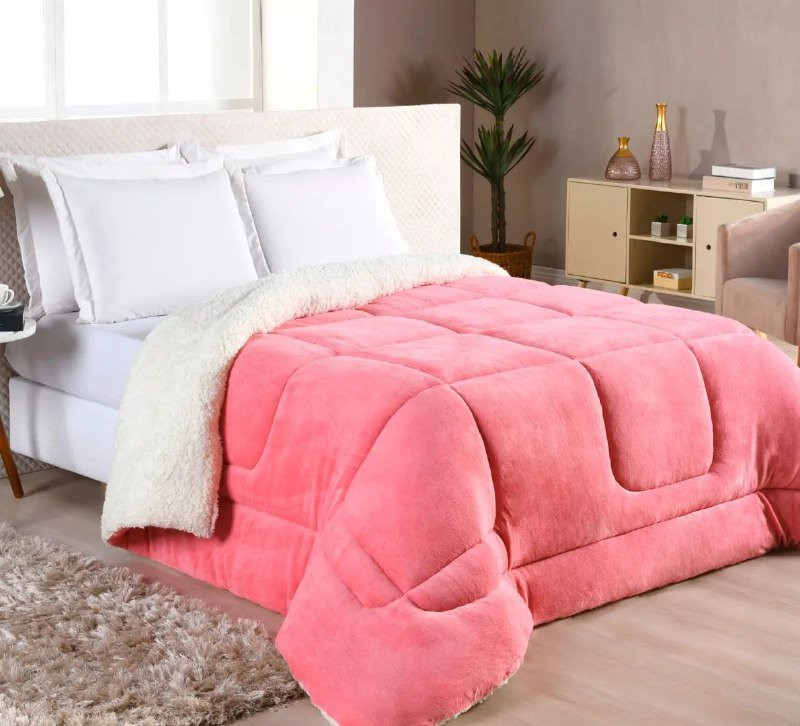 🛏️ Edredom Sherpa Cobertor Casal Queen
