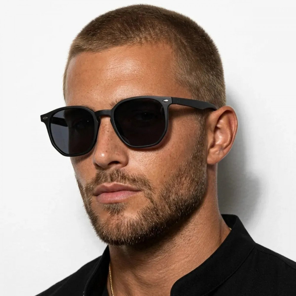 Óculos de Sol Hexagonal UV400 Acetato