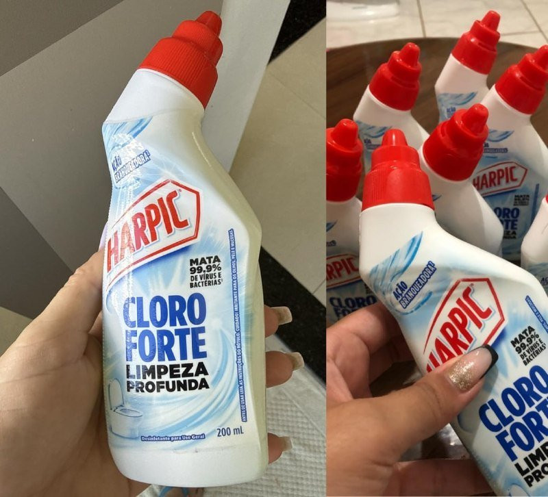 🧼 Harpic Cloro Forte, Desinfetante e Desodorizador Sanitário, 200ml