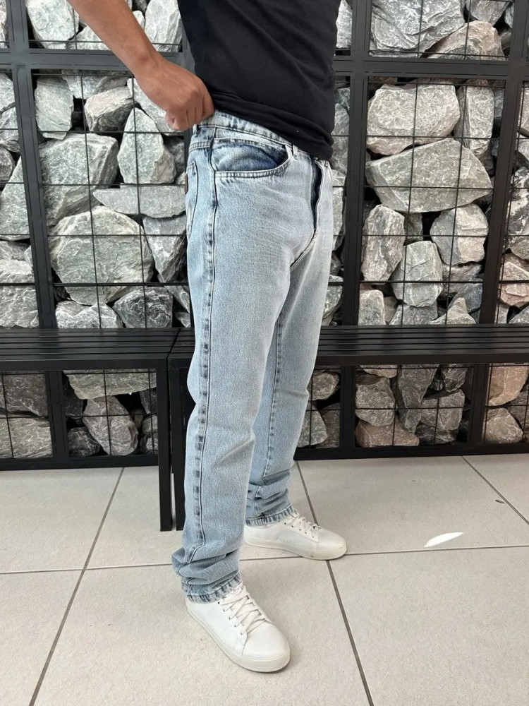 Calça Jeans Masculina Corte Reto Confortável
