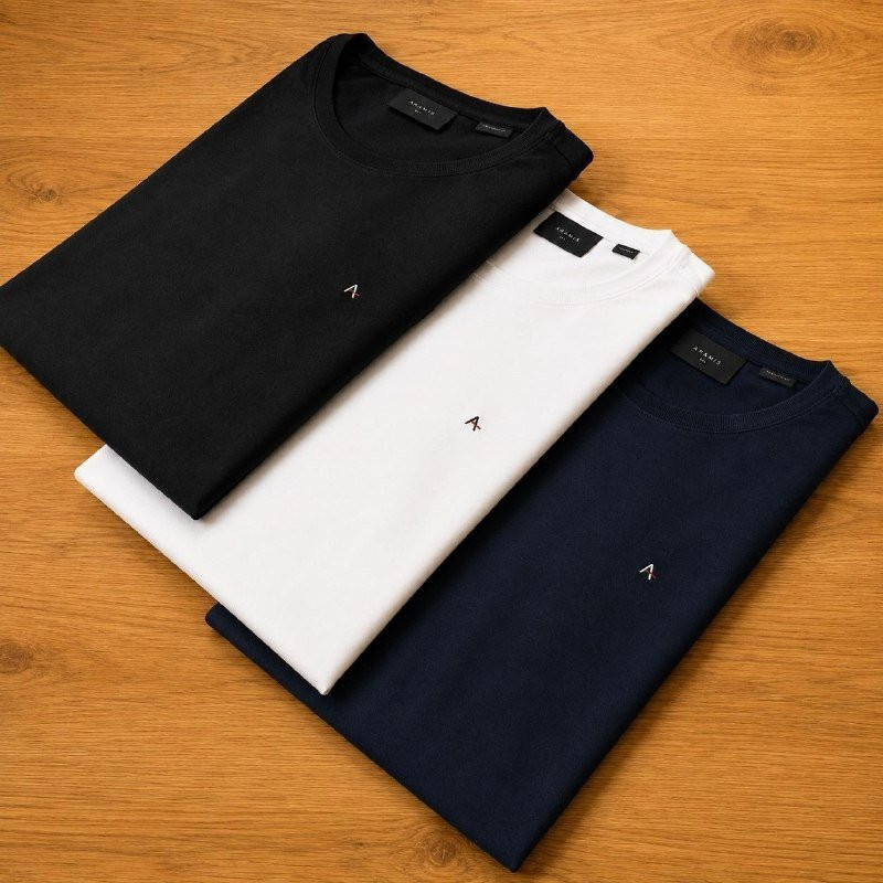 Kit com 3 Camisetas Aramis Basic Lisa