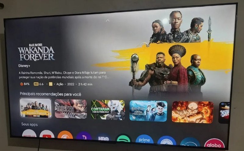 Smart TV TCL 65 QLED 4K Wi-fi Google TV HDR10+ 120Hz