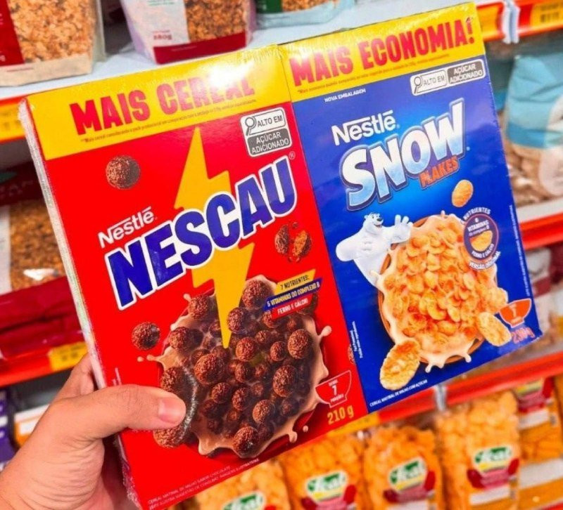 🥣 Kit Cereal Matinal Chocolate Nescau 210g + Snow Flakes 230g