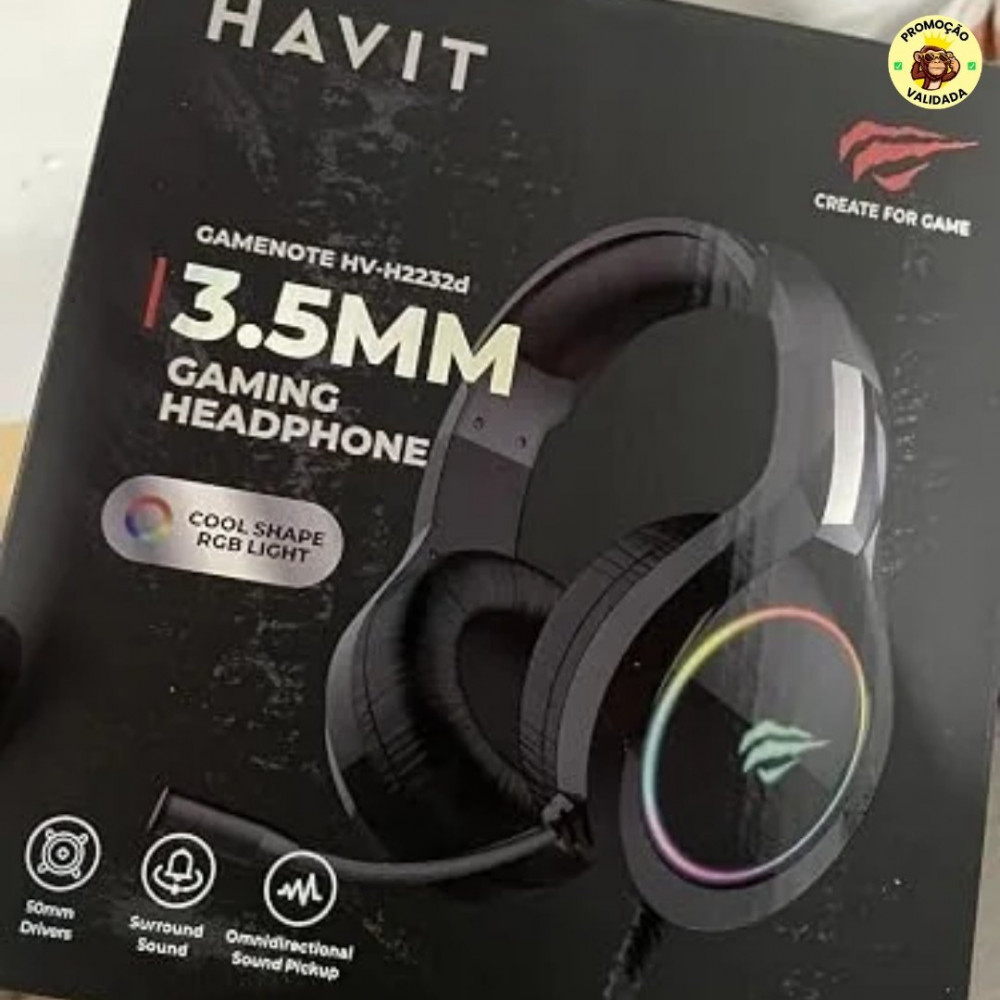 Fone de Ouvido Havit Headphone H2232d
