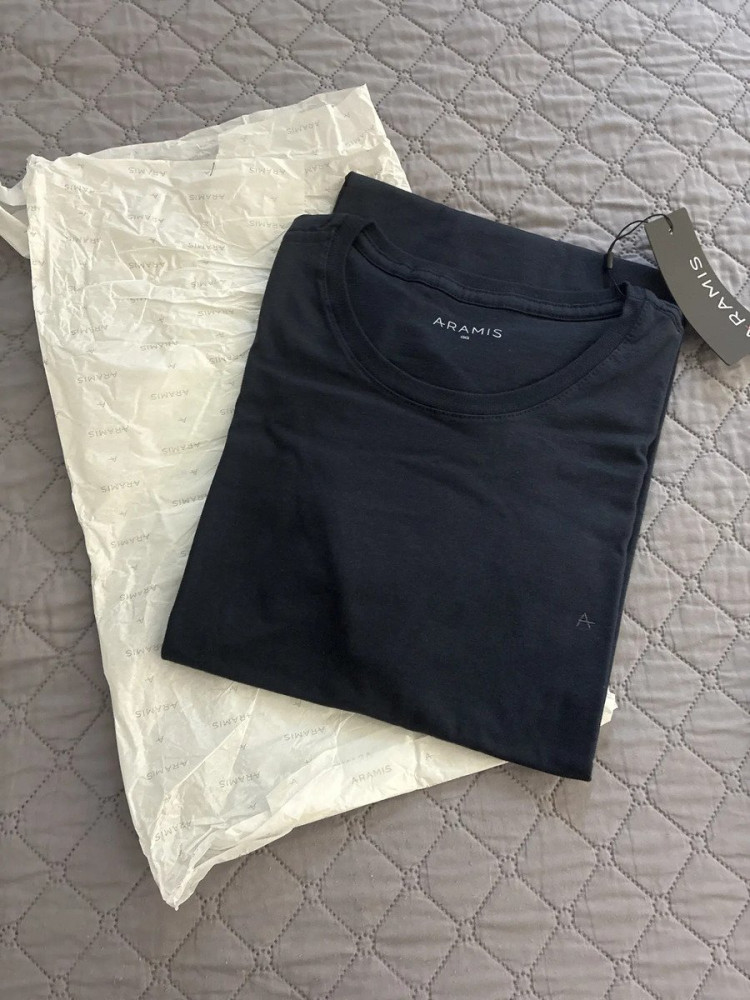Camiseta Aramis Gola Careca Marinho