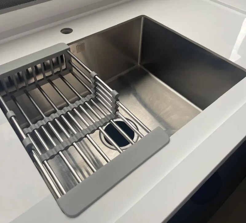 Cuba Gourmet Cozinha 60x45cm Aço Inox Escovado Com Escorredor Regulável