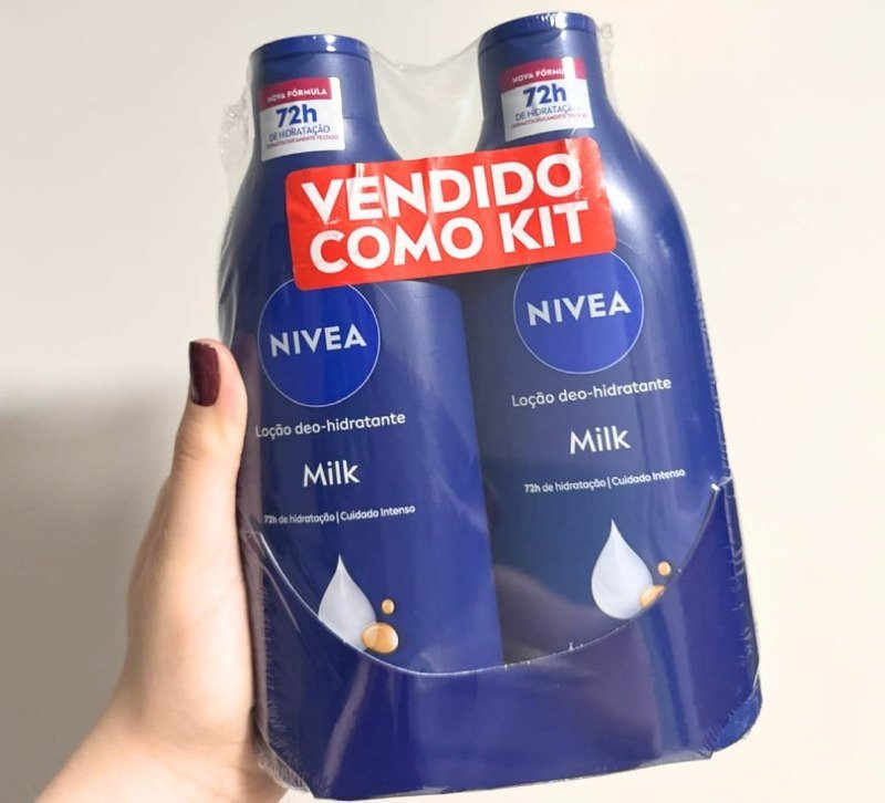 Kit Loção Hidratante Corporal Nivea Milk 400ml - 2 unidades