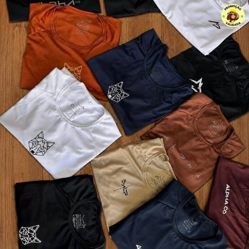 Kit 6 Camisetas Mais Procuradas Alpha