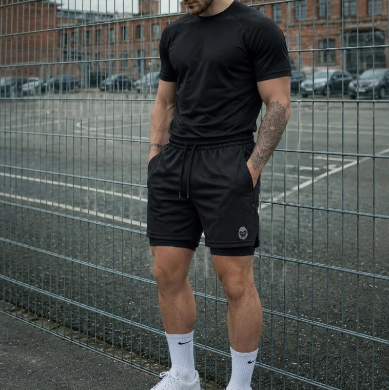Kit 2 Shorts Masculino Kong 2 em 1 Dry Fit