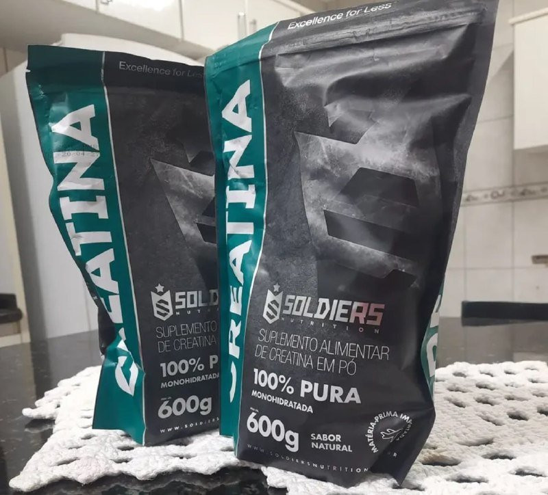 2x Creatina Monohidratada 600g Soldiers Nutrition