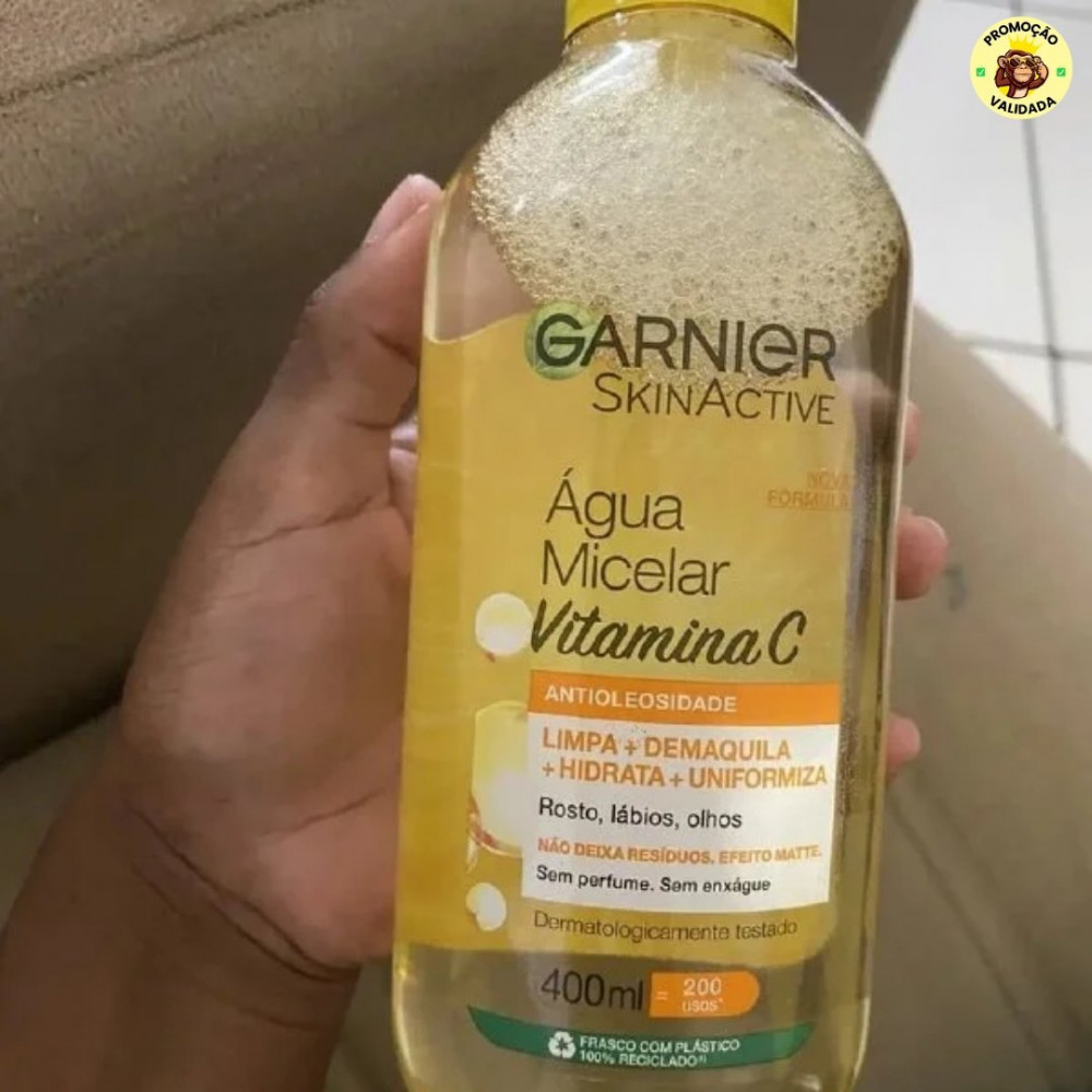 Água Micelar Antioleosidade Vitamina C 400ml