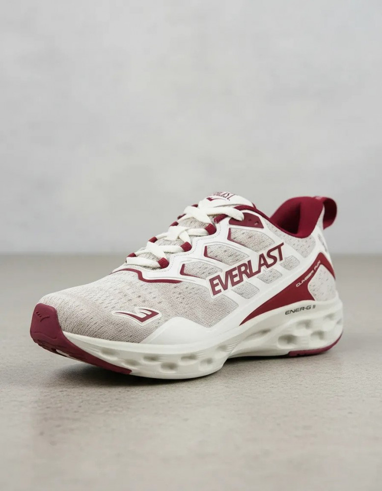 Tênis Everlast Climber Run Unissex Bege/bordô