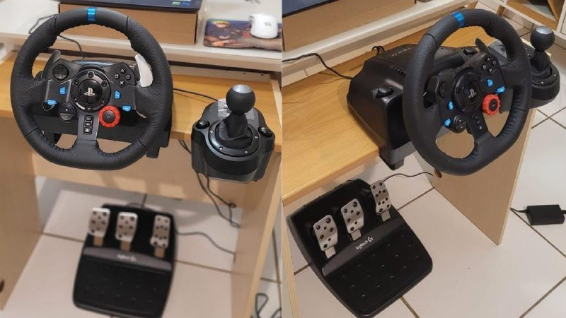 Volante e Pedais Logitech G29 Driving Force PS e PC
