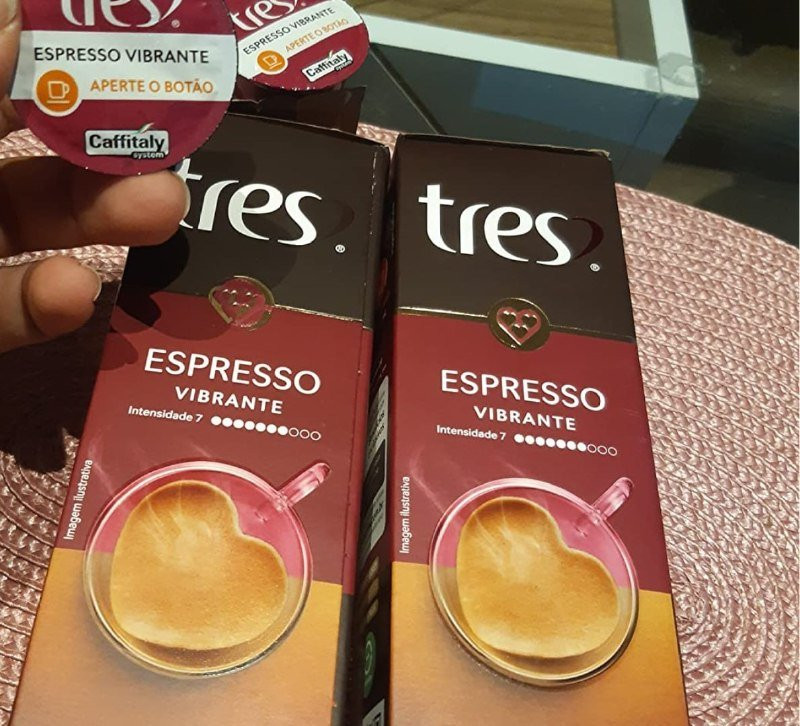Cápsulas Café Espresso Vibrante TRES 3 Corações (10 unidades)