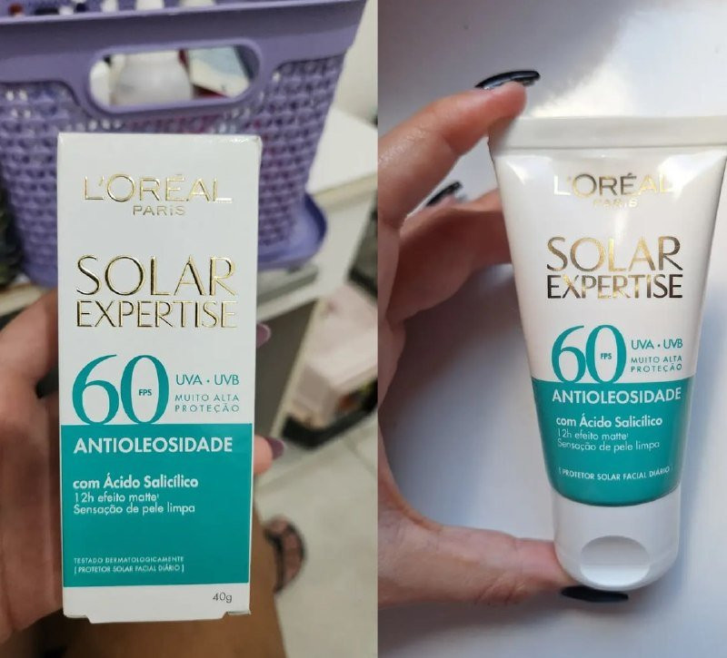 Protetor Solar Facial Antioleosidade FPS60 Solar Expertise L'Oreal Paris 40g