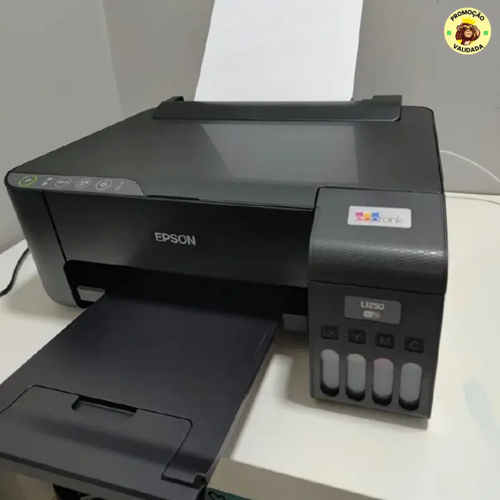 Impressora Epson Ecotank L1250 Tanque de Tinta Colorida Preta
