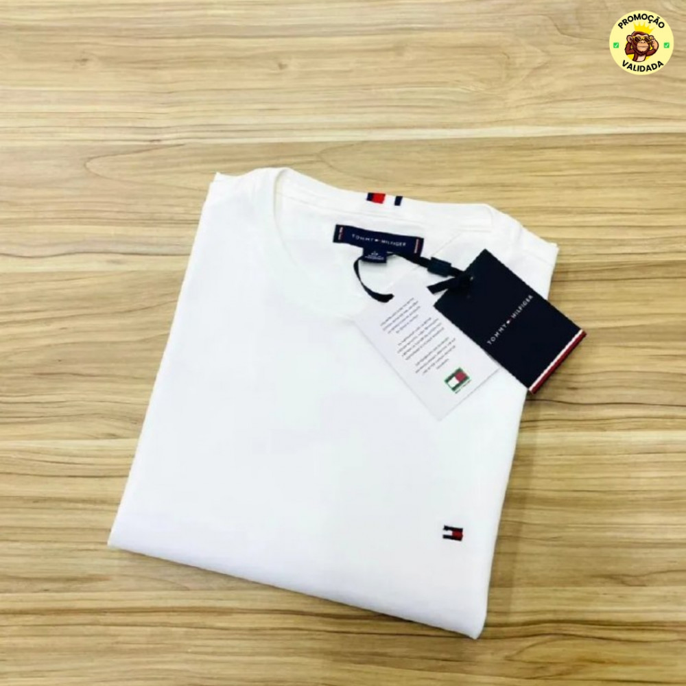 Camiseta Clássica Tommy Hilfiger Essential Cotton Tee
