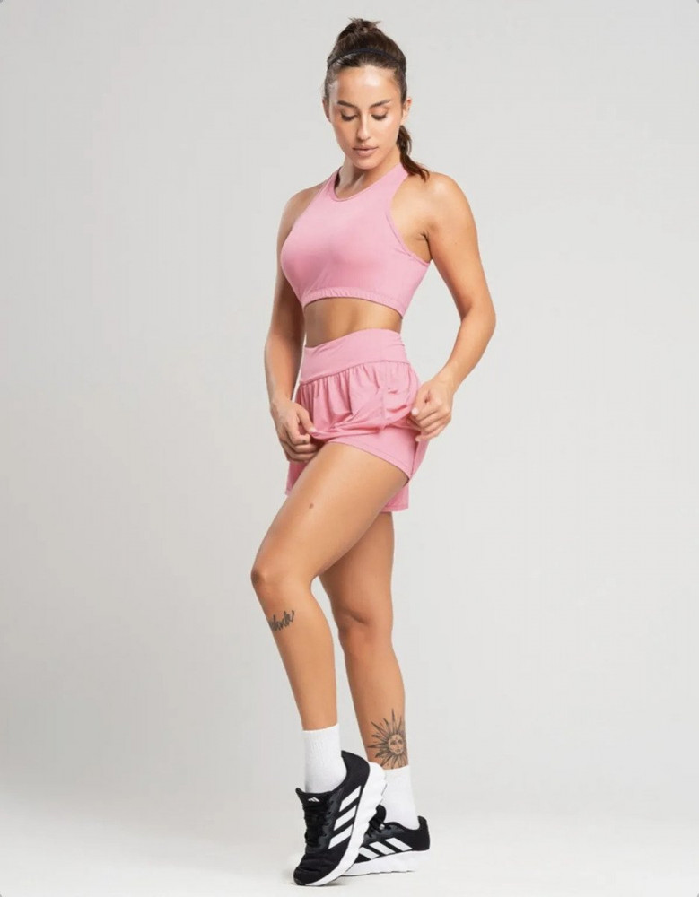 Conjunto Fitness Top Short Feminino Academia