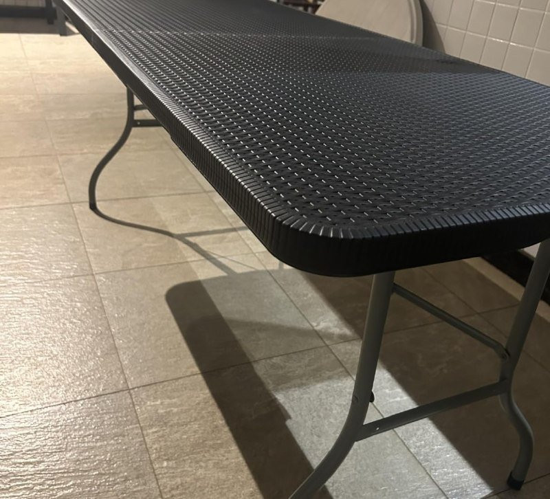 Mesa Dobrável Portátil Vira Maleta 180cm