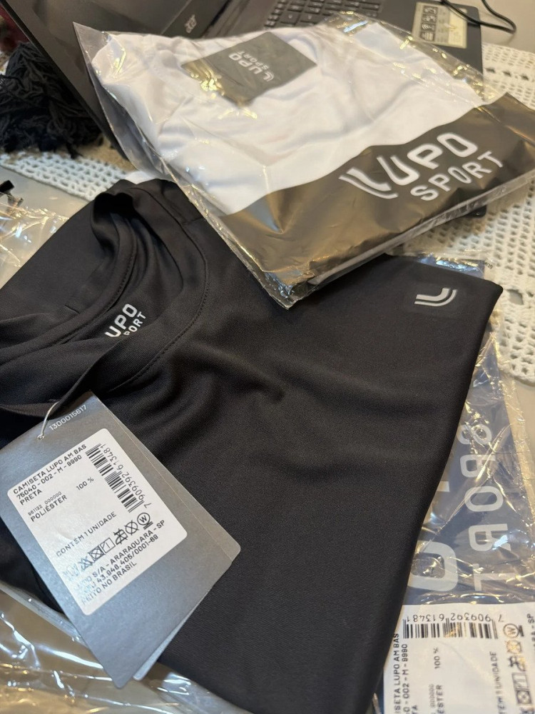 Kit 2 Camisetas Dry Masculinas Fit Lupo
