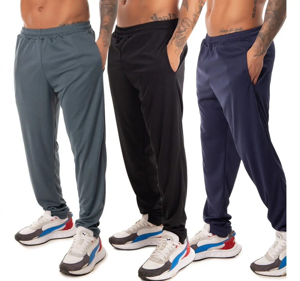 Kit 3 Calça Esportiva Masculina Academia