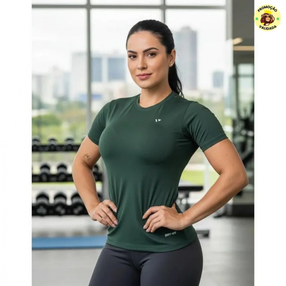 Camisas Térmica Feminina Voker Proteção Uv Dry Fit Academia
