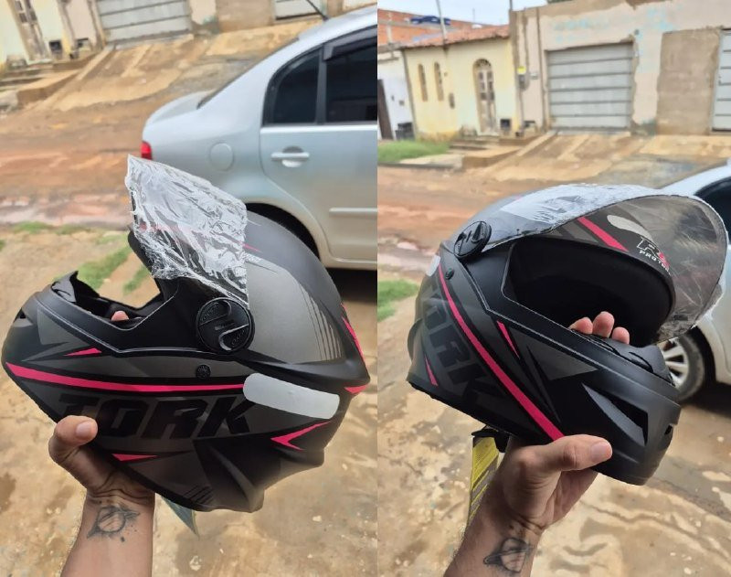 Capacete Moto Pro Tork Fechado Viseira Fumê (4 Cores)