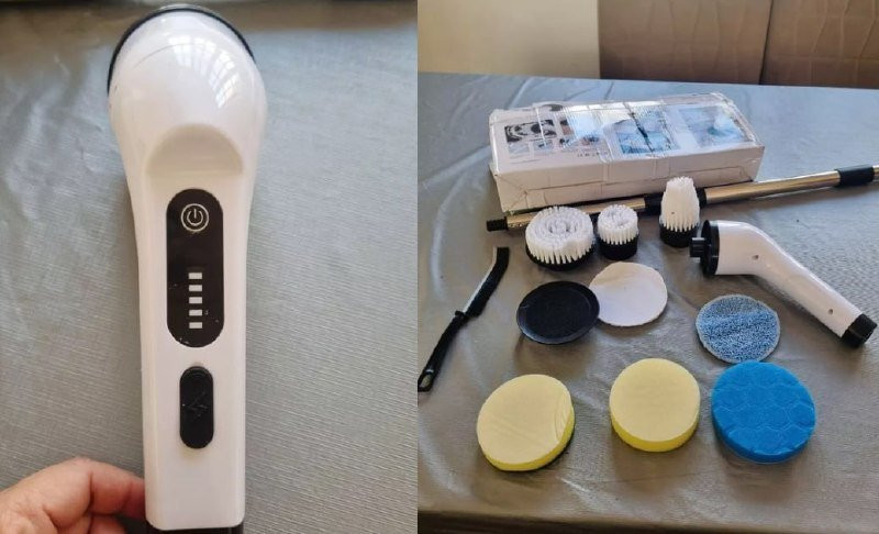Escova de Limpeza Ajustável 9 em 1 Recarregável