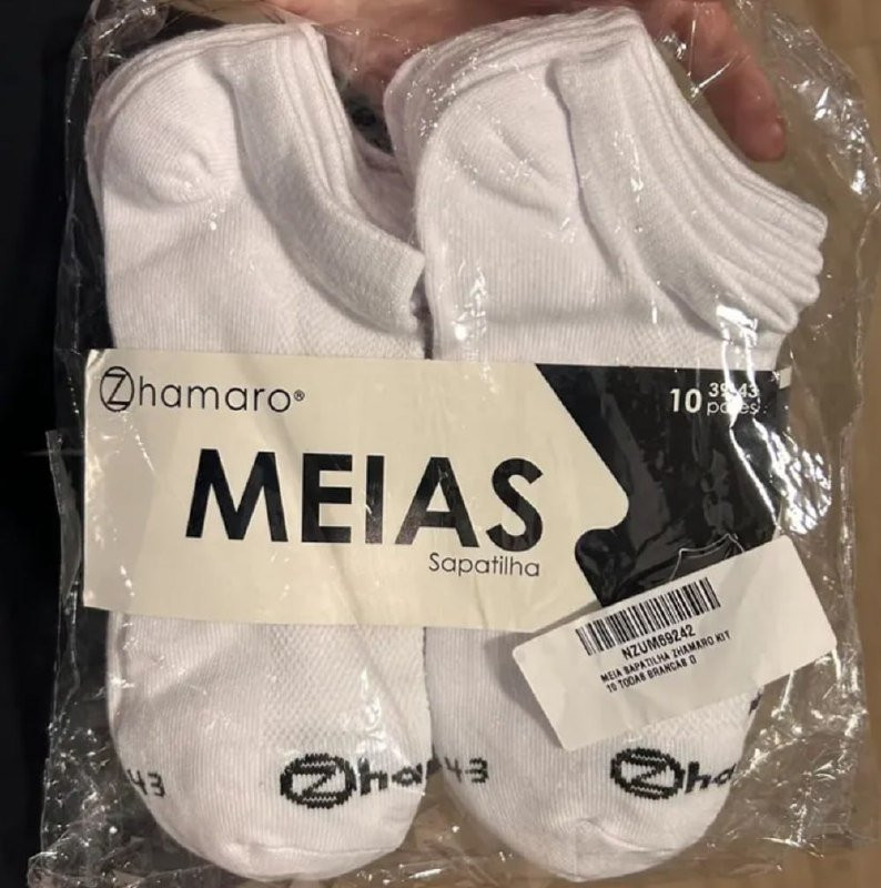 Kit 10 Pares Meias Zhamaro Premium Sapatilha Invisível