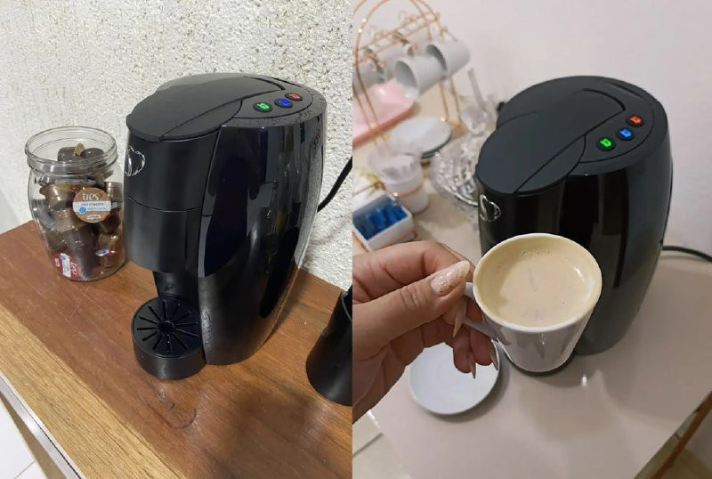 Cafeteira Espresso Lov Tres 3 Corações Preta ou Vermelha - 127v