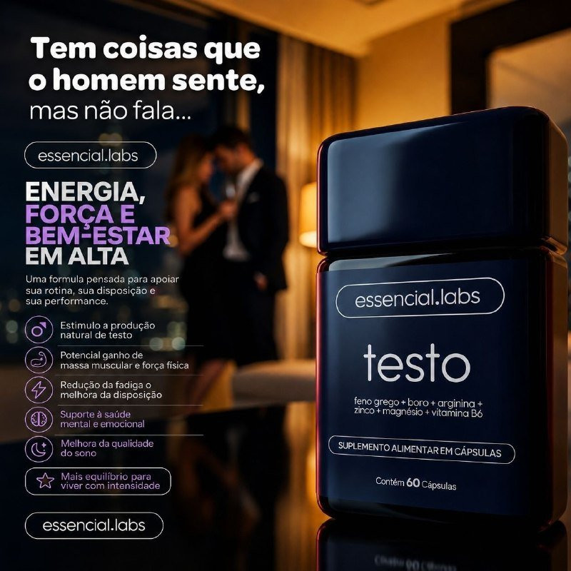 Texto Essencial Precursor da Testosterona 60caps