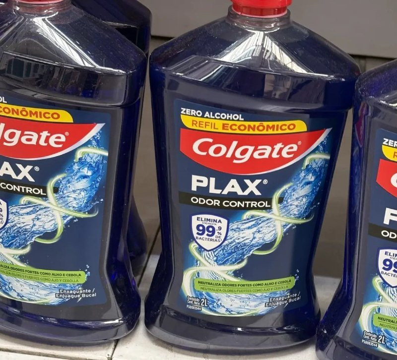 Enxaguante Bucal Colgate Plax Odor Control, Sem Álcool, 2L
