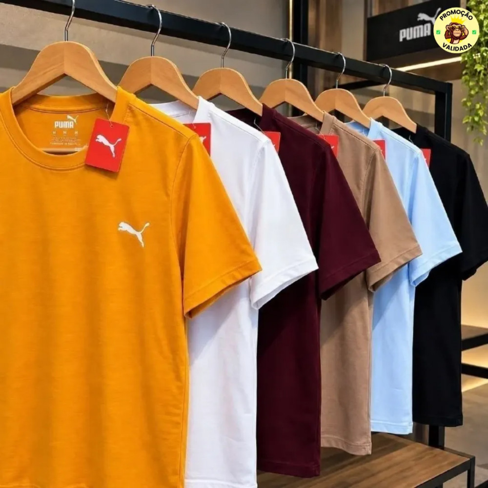TIGRINHO BASICO PRO DIA A DIA Camiseta Ess Small Puma Logo Poly Tee
