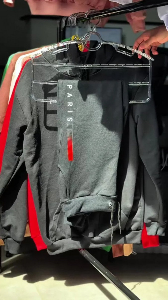 Conjunto Moletom Unissex Paris Preto GG